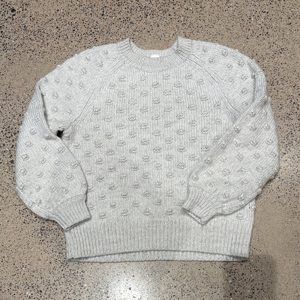 GAP Light Gray Women's Textured Sweater